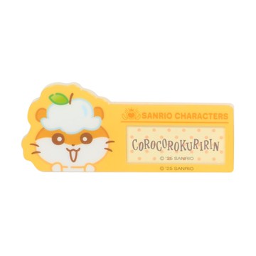 asdfkitty*三麗鷗 壓克力姓名牌 別針 徽章 胸針 粉紅盒-可樂鈴-日本正版商品