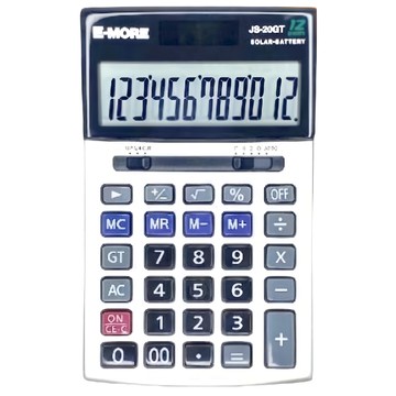 E-MORE 計算機 JS-20GT 12位太陽能電池  1台