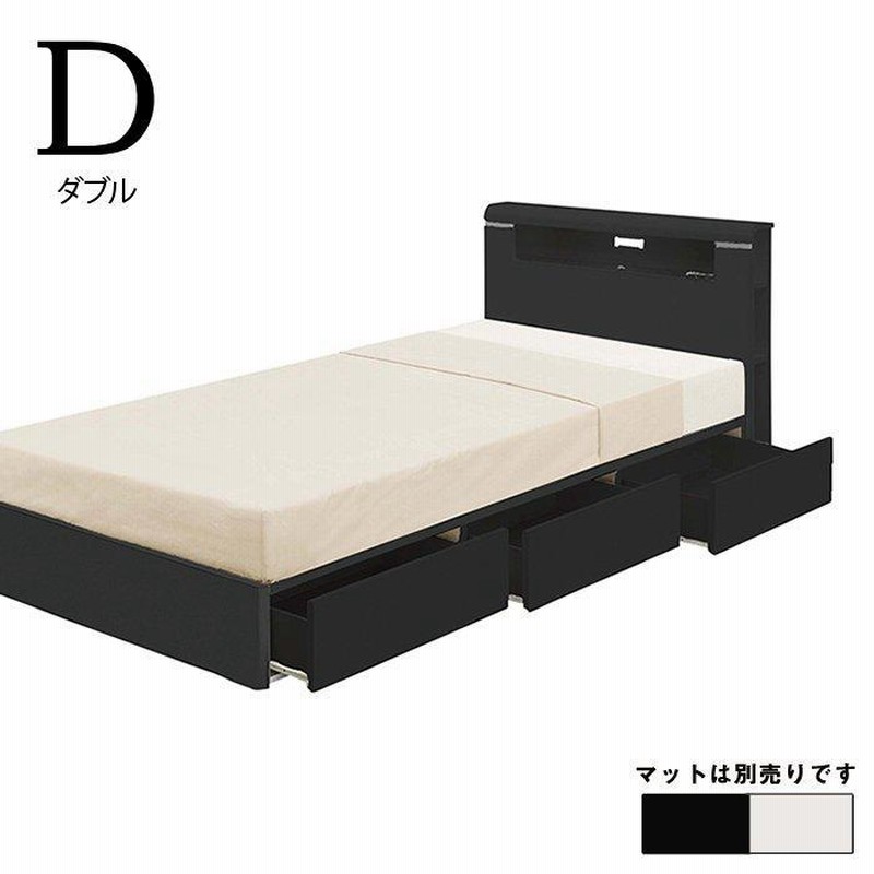 ダブルベットフレーム（黒）