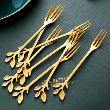 不銹鋼水果叉套裝創意水果簽小號餐叉蛋糕叉甜品叉糖果叉月餅叉子