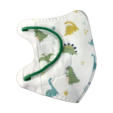 明基健康生活 幸福物語 究極3D兒童醫療口罩  綠恐龍 白色  10片  1袋