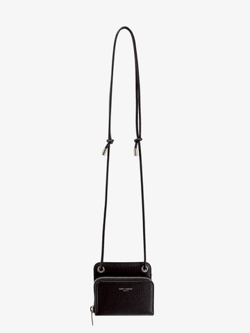 Leather card holder with shoulder bag - SAINT LAURENT - gender_Man