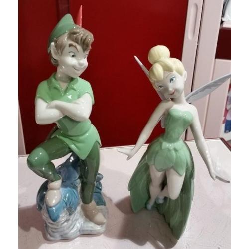 リヤドロ Nao by Lladro Set Disney Peter Pan Tinker Bell porcelain