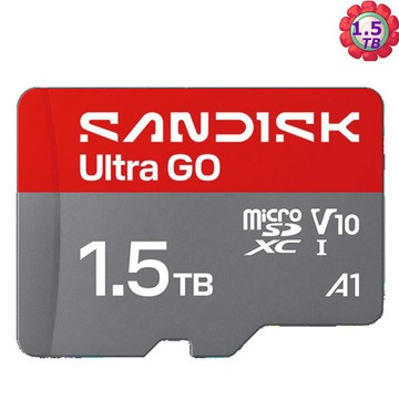 SanDisk 1.5TB microSD ultra GO 190MB/s A1 C10 V10 記憶卡  SDSQUGN-1T50