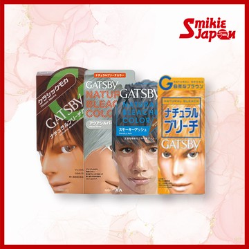 🌹【日本直購正品】MANDOM GATSBY 自然漂染顏色 正常型/煙熏灰/經典摩卡/水銀銀 髮色染劑 直送自日本