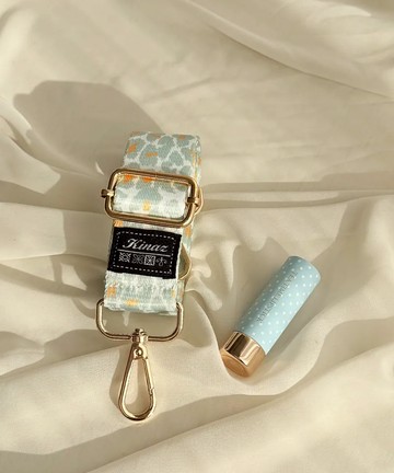 【KINAZ】午後花園品牌質感寬版背帶-青檸橙花-帶我走系列(BN96484-29)