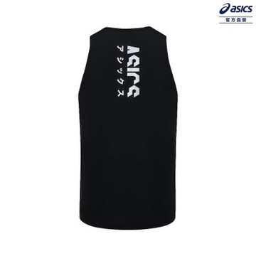 ASICS 亞瑟士 背心 男款 KATAKANA 亞洲版 跑步上衣 2011D489-001