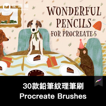 Procreate筆刷 | 30款鉛筆紋理筆刷