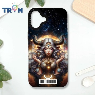 TRON IPHONE 16 PLUS 土象星座系列/金牛座/處女座/摩羯座 防摔 MAGSAFE 磁吸 太空載具殼 透黑 手機殼