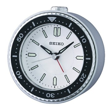 seiko SK037 精工鐘 (QHE184J) 白水鬼滑動式鬧鐘 / 9.5*4.5cm｜樂天全館特惠中★指定刷卡回饋10%