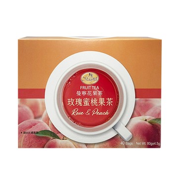 曼寧玫瑰蜜桃果茶/2gx40入