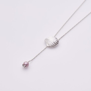 貝殼珍珠Y字鍊  Y-Type shell necklace with pearl