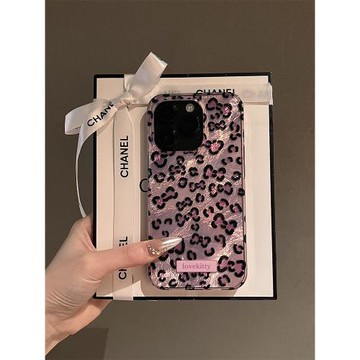 奢華羽紗粉豹紋適用蘋果16手機殼新款16promax套iphone16pro硅膠蘋果15防摔蘋果13全包14Pro超好看12女ProMax
