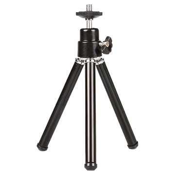 嘉鴻關係企業 多功能三腳架 鋁合金材質 2節 伸縮高度140mm  黑色  1個