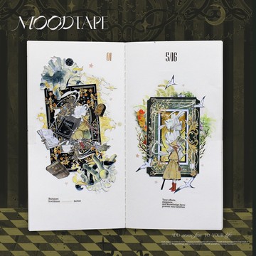 魔力月光  薔薇往事  PET 和紙膠帶 鐳射銀  鐳射金 10米卷