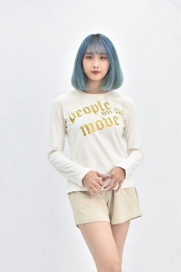 (M) kappa 棉質純棉杏色長袖上衣
