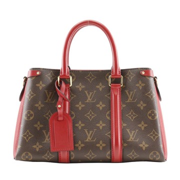 【日本直送】路易威登 LOUIS VUITTON スフロNV BB 手提包 M44818 Monogram 帆布 棕色/紅色 女性【二手】