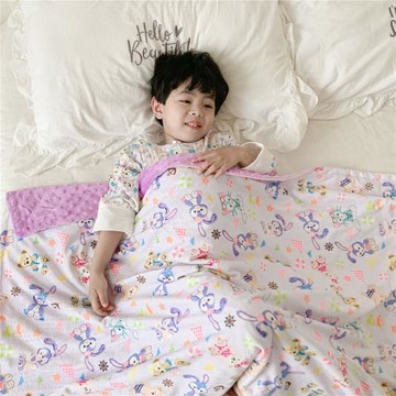 春秋豆豆毯兒童安撫空調四季蓋毯新生午睡薄空調毯嬰兒床毛毯