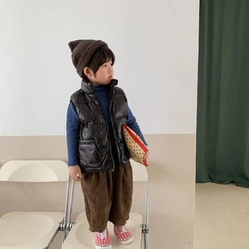 Baby童衣 兒童韓版立領背心外套 男女童素色百搭保暖背心 寶寶外出羽絨背心 89157