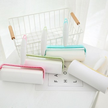 16cm粘毛器滾筒粘可撕式粘紙卷紙替換芯神器粘塵紙沾滾撕紙除毛刷