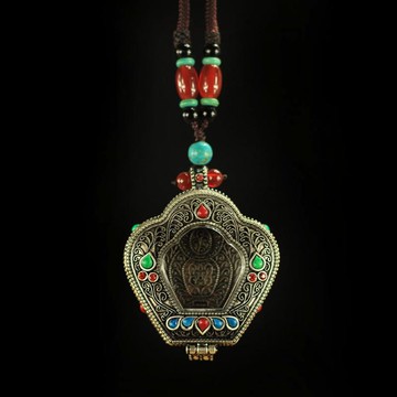 嘎烏盒吉祥八寶噶烏盒噶烏舍利塔尼泊爾藏傳手工噶烏盒結緣