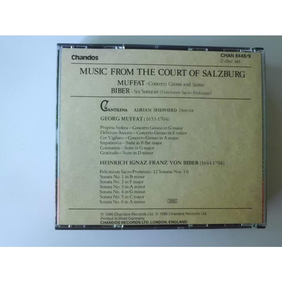 Music from the Court of Salzburg   Muffat, Biber   Cantilena CDs    CD