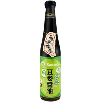 [家速配]味榮有機豆麥醬油420ml