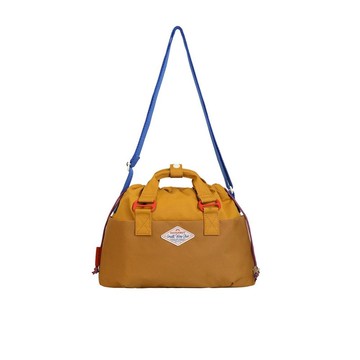 【DOUGHNUT】14吋 大水餃包 餃子包 側背包 斜背包-芥黃x卡其 MNS