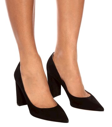 Gianvito Rossi Piper 85 suede pumps