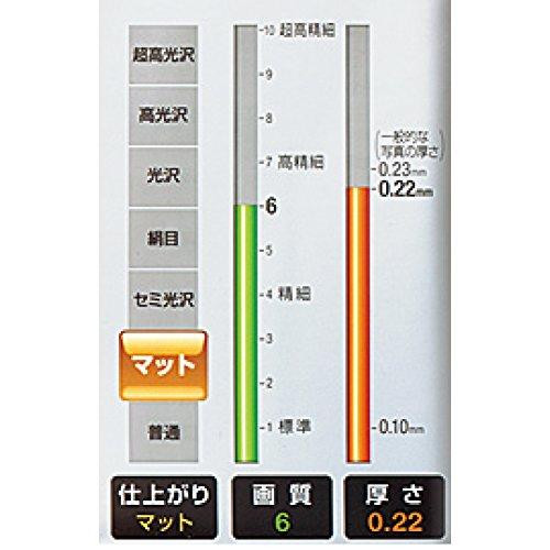 コクヨ コピー用紙 A4 紙厚0.22mm 50枚 写真用マット紙 インクジェットプリンタ用紙 KJ-M14A4-50