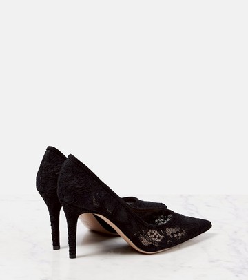 Gianvito Rossi Pointy 85 lace pumps