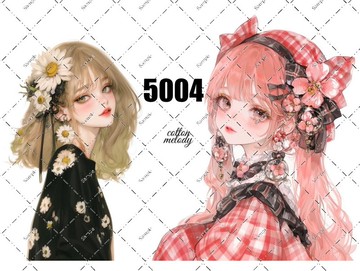 original sticker no.5004 人物貼紙 原創貼紙 原創人物貼紙 裝飾貼紙 cotton melody