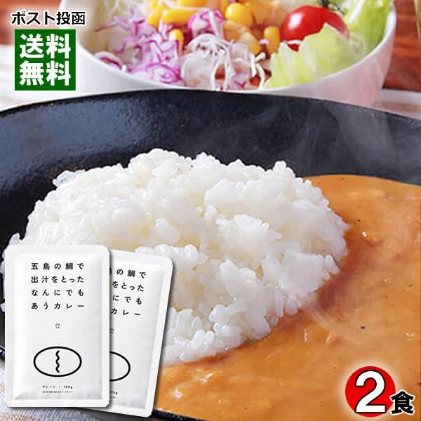 ご当地カレー 五島の鯛で出汁をとったカレー プレーン 180g×2食お試しセット