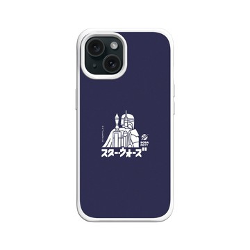 iPhone 15 SolidX 白 - 迪士尼-星際大戰 Star Wars - 波巴費特-日文字系列