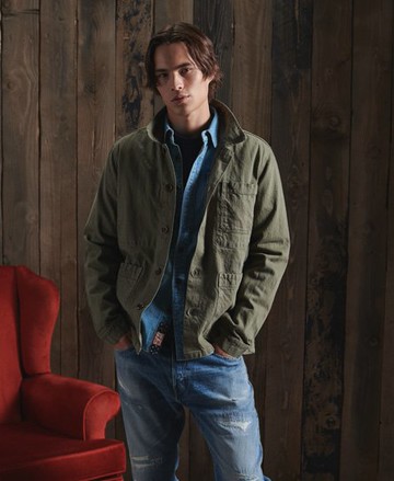 Superdry Men's Dry Artist Jacket Khaki Size: L