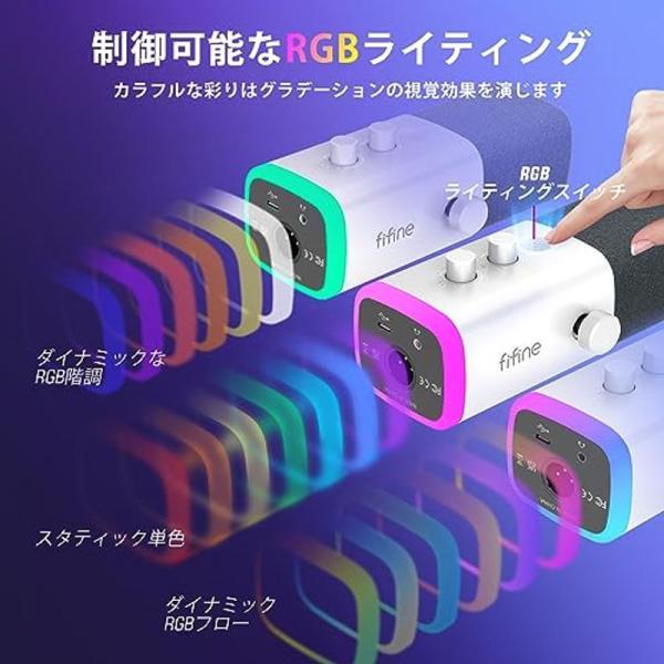 FIFINE AmpliGame USB XLRスタンドアロンマイク テレワーク ストリーマー ゲーマー コンテンツクリエイター向け 単一指