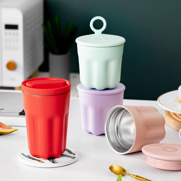 高檔不銹鋼保溫杯學生迷你小水杯咖啡杯隨行女便攜保冷杯