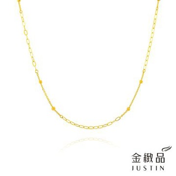 金緻品 黃金項鍊 晨光雙影 1.02錢