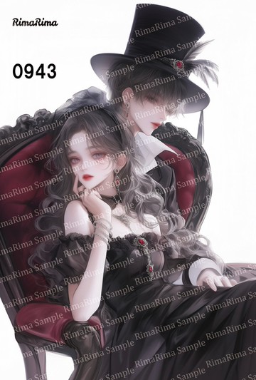 0943 原創貼紙 原創人物貼紙 貼紙 標籤 りまりま RimaRima