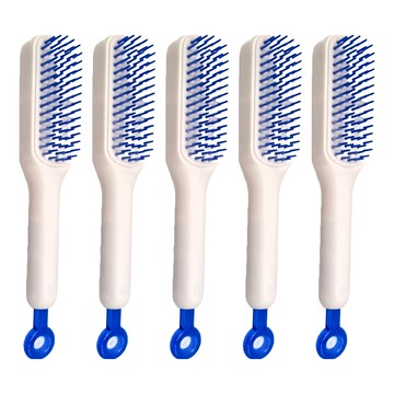 伸縮美髮梳 G488  純淨白  5支