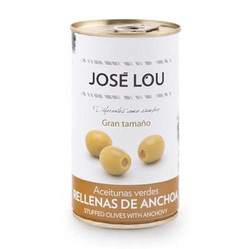 JOSE LOU ホセルー社 アンチョビ入り グリーンオリーブ 150 g × 缶