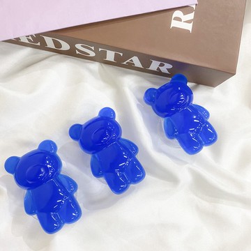 克萊因藍云朵愛心小熊氣囊手機支架簡約氣墊桌面可愛卡通可伸縮折疊手機殼指環扣ins抖音運鏡拍攝多功能神器