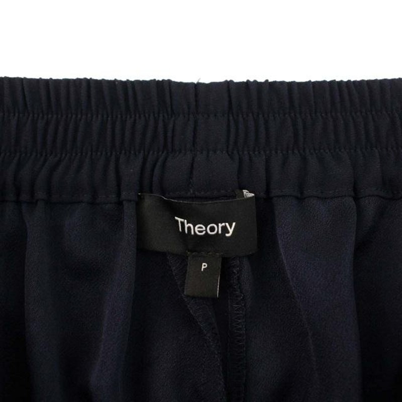 THEORY Powder Crepe Jogger Pants ブラック薄手フィット感