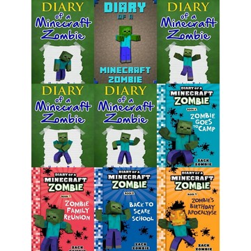 【查德書境】Diary of a Minecraft Zombie 我的世界殭屍日記 大字黑白18冊 麥塊 當個創世神