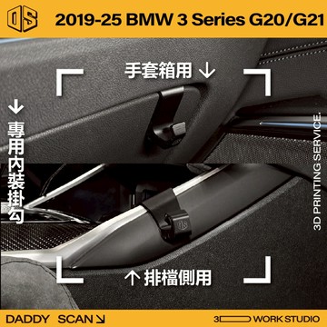 【老爸印印】BMW 3 Series G20/G21 內裝掛勾 排檔掛勾 手套箱掛勾 椅背掛勾 收納 車內掛勾 車用掛勾