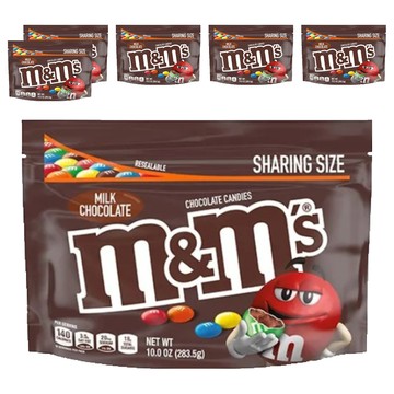 m&m's 牛奶糖衣巧克力  6包  283.5g