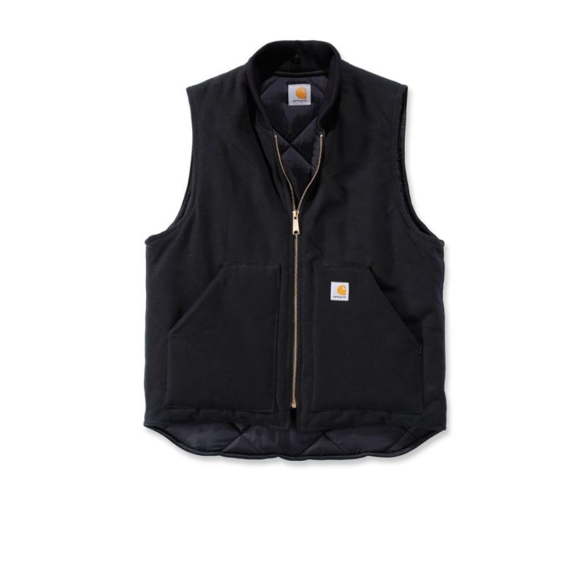 Carhartt DUCK VEST/ARCTIC QUILT LINE(V01:BLACK)カーハート/ダック