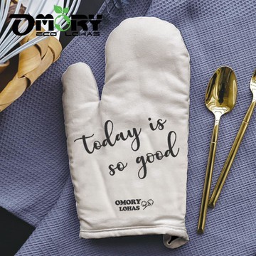 OMORY輕奢厚棉防燙隔熱手套-北歐灰