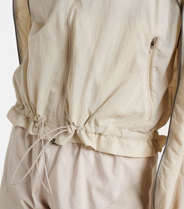 Adidas by Stella McCartney Gathered hooded track jacket