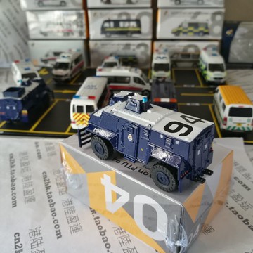 TINY 微影合金外殼膠底盤警車模型 #04 SAXON PTU 94 煞臣薩克遜
